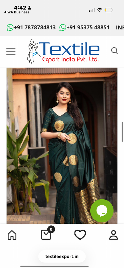 Soft Lichi Silk Cloth saree